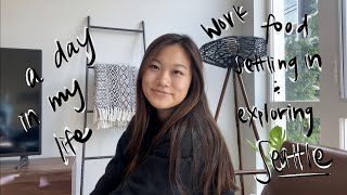 first day in Seattle: new routine + desk set up | DIML