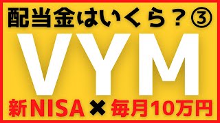 【新NISA×毎月10万円】米国高配当ETF『VYM』の配当金シミュレーション③