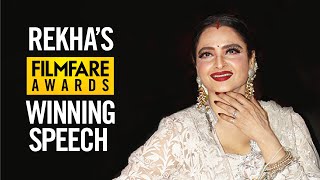 Rekha’s Lifetime Achievement Award Speech | Rekha Birthday Special | Filmfare Awards