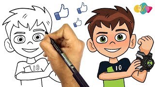 تعليم الرسم للاطفال كيف ترسم بطاطس مقلية خطوة بخطوة للمبتدئين Cartoon Fries
