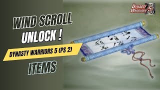 DYNASTY WARRIORS 5 (PS 2) - WIND SCROLL - ITEMS