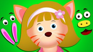 Let's Make An Animal's Face With Elly | Wong Face Kids Game | Fun learning Videos by Kidscamp