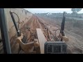 motor grader in cab view cat 120k2 motor grader video