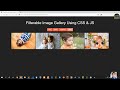 Portfolio Filter Gallery with CSS & Vanilla JavaScript | Source Code Given