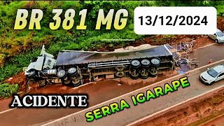 BR 381 ACIDENTE RODOVIA FERNÃO DIAS SERRA DE IGARAPÉ MINAS GERAIS BRASIL.