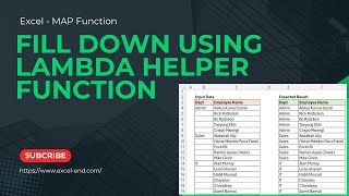 Fill Down in Excel using MAP Function