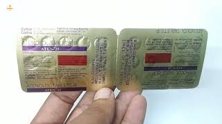 Aten-25mg Tablet | Atenolol 25mg Tablet | Aten 25mg Tablet Use Benefits Dosage Review in hindi