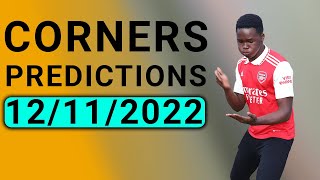 Corners Prediction 12/11/2022 - 4 Best Tips Today