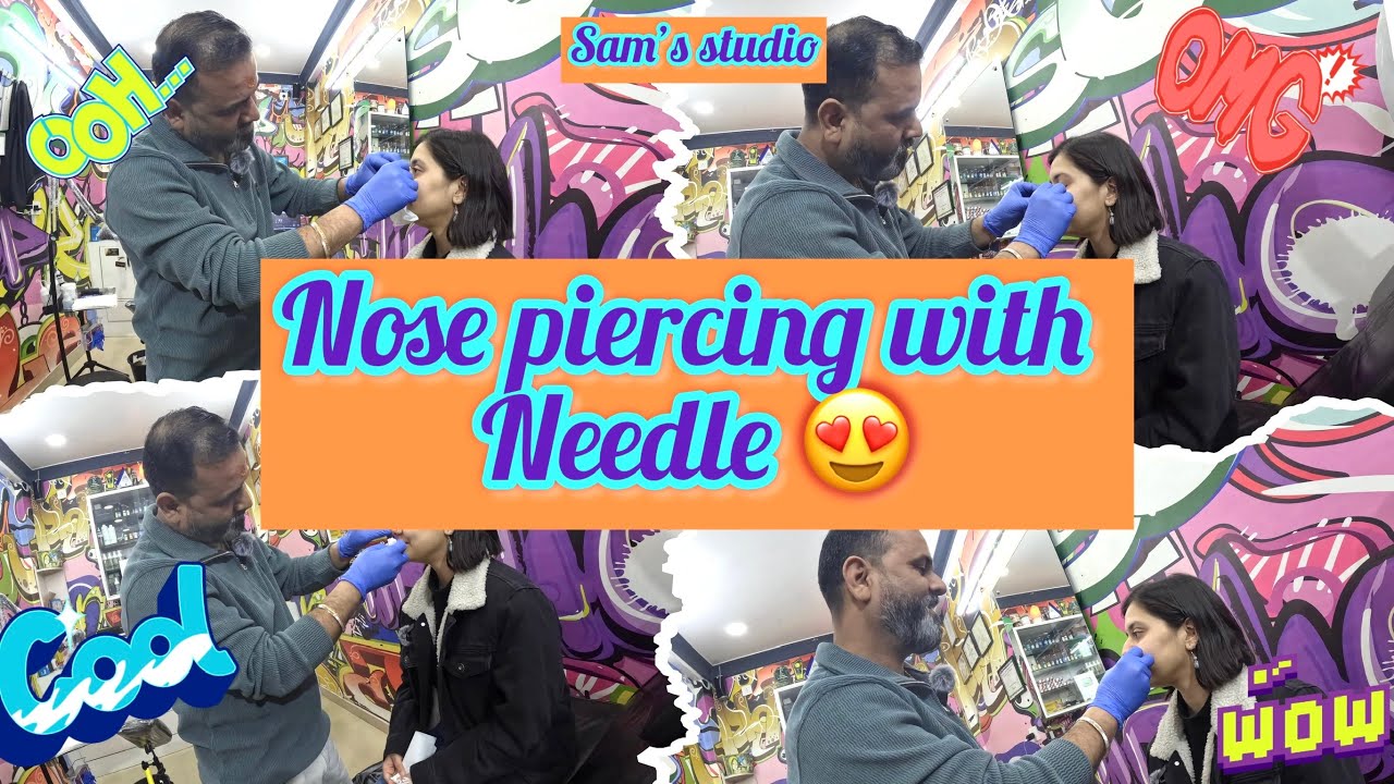 Nose Piercing With Needle ёяшн Vlog Nose Piercing Dehradun Youtube