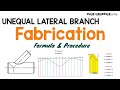 Unequal Lateral Branch Formula & Procedure| Piping Fabrication| Piping Engineering தமிழ்