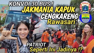 KONVOI 30 BUS JAKMANIA KAPUK, CENGKARENG Di Stadion Patriot!