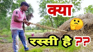 क्या रस्सी है🤔🤔🤔 #ArtistDina2#/ Khet Se Laya Gaya Rassi Artist Dina2 Vlog