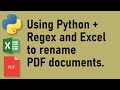 PYTHON: Renaming PDFs using an Excel file and splitting PDF pages