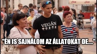 A vegán aktivistától KIAKADTAK a járókelők! Elképesztő!