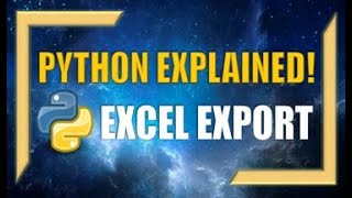 Python: Writing Data-Frames and Exporting them into Excel!