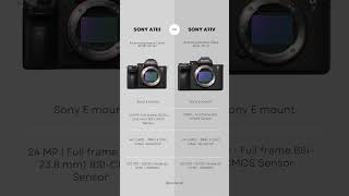 Sony A7III vs Sony A7IV Comparison! #camera #video #sony #comparison #fullframe