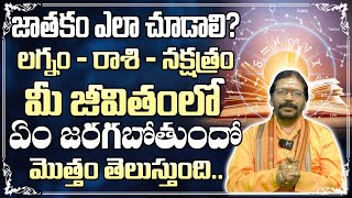 జాతకం ఎలా చూడాలి? (లగ్నం-రాశి-నక్షత్రం)మీ జీవితంలో ఏం జరగబోతుందో మొత్తం తెలుస్తుంది | Adi Astrology