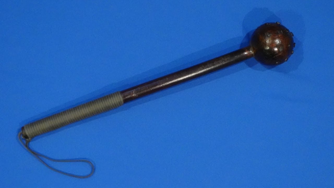 Easy Diy Homemade Wood Mace Youtube