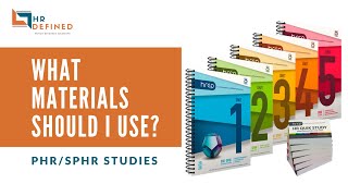 Taking the PHR/SPHR? What materials should I use?