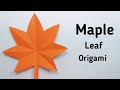 DIY : Maple Leaf Origami - Maple Leaf Paper Cutting - Easy Paper Craft