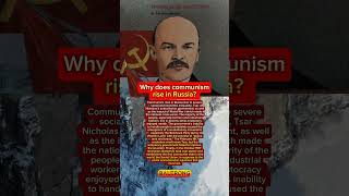 Why does communism rise in Russia?  #fact #history #balerong