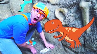 Blippi at an Outdoor Children's Museum | Learning Activities for Kids | Learn at Home | Blippi