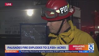 Several injured in Palisades Fire