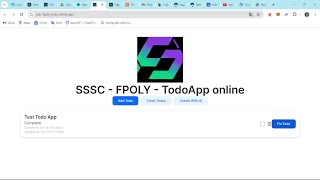 SSSC - FPOLY - TodoApp online