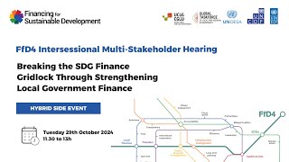 FfD4 Hearing: Side Event on Local Government Finance