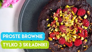 Niespodziewani goście? Zrób szybkie BROWNIE z 3 składników! | Słodka Tuba