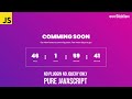 Countdown Timer HTML CSS JavaScript