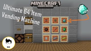 Minecraft PE ULTIMATE 64 ITEM VENDING MACHINE! (PE/Xbox/Windows10/Switch)