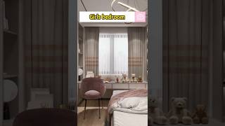 Girls bedroom decoration 🥰💞 #Small bedroom #simple bedroom ideas #shortvideo