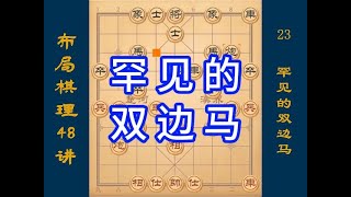 布局棋理48讲23，罕见的双边马