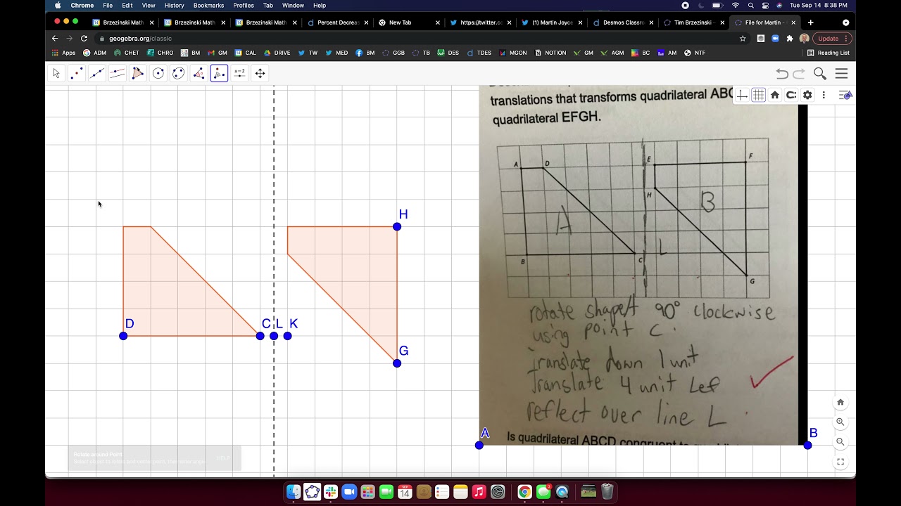 How To Complete Geometric Transformations In GeoGebra (in Under 5 Min ...