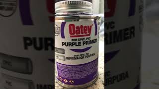 How to open Oatey Can | Purple primer, solvent Cement! (cvpc, pvc) #shorts