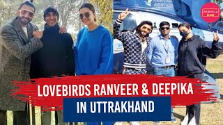 Ranveer Singh & Deepika Padukone Spotted Leaving Uttrakhand In Their Private Chopper | Pinkvilla RAW