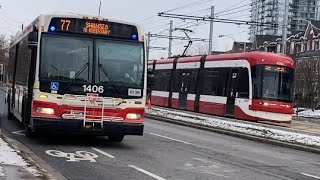 TTC 1406 Orion VII NG Hybrid on Route 77 Swansea - December 27, 2024