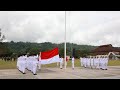 Pengibaran Bendera Merah Putih Dalam Rangka HUT Ke - 78 Repblik Indonesia di Kabupaten Maluku Tengah