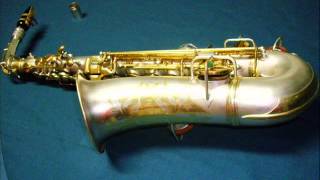 CONN New Wonder Serie I Silver \u0026 Gold Alto Saxophone 1924; # 128.208