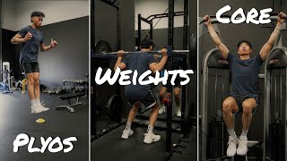 INTRO TO PLYOMETRICS, WEIGHTED, AND CORE EXERCISES FOR VOLLEYBALL ATHLETES | Training with Jordan