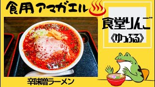 ♨️秋田県横手市平鹿町醍醐‼️【食堂りんご/ゆっぷる】りんごの名産地にある温泉施設内にある食堂で、入浴後に本格『辛味噌ラーメン』を食す!カエルの女房は遂に生ビールを飲む⁉️