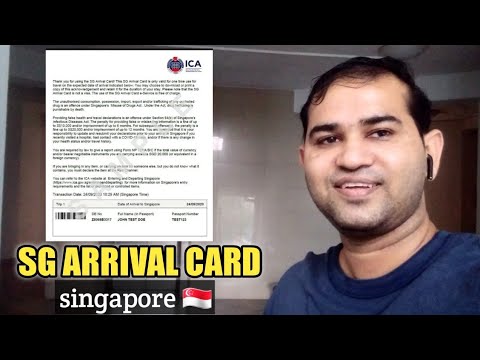 SG Arrival Card Singapore 🇸🇬 | How To Fill SG Arrival Card For Travel ...