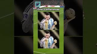 Can you find 3 differences? #footballquiz #3differences #messi #football #theloveofgoal