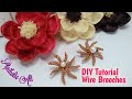 DIY Tutorial - Wire Wrapped Pin Brooch | Bros Wire untuk pemula