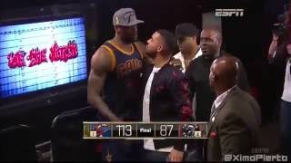 Drake Congratulates LeBron James   Cavaliers vs Raptors   Game 6   May 27, 2016
