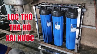 Cách tự lắp bộ lọc thô 3 cốc bigblue 20 inch tại nhà không lo thiếu nước