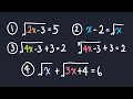 Solving Radical Equations with One or Two Radicals