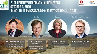 Launch 21st Century Diplomacy: Foreign Policy is Climate Policy | adelphi/Wilson Center | 02.10.2020