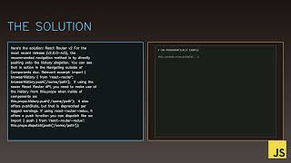 Javascript Tutorial: How can I programmatically navigate using React Router